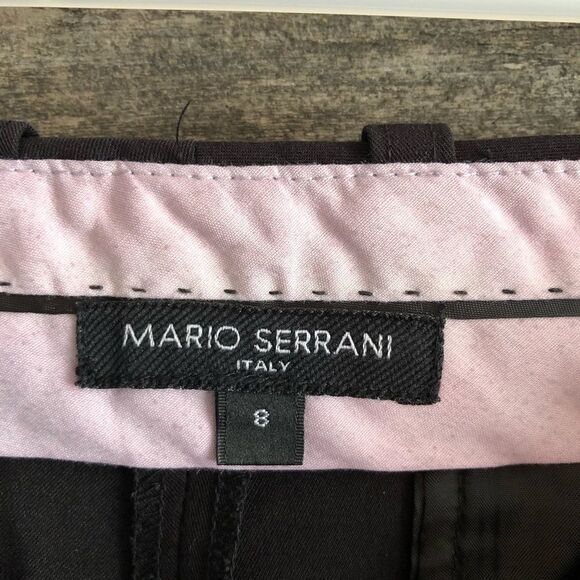 𝅺mario Serrani Italy Black Dress pants size 8 - Picture 5 of 6